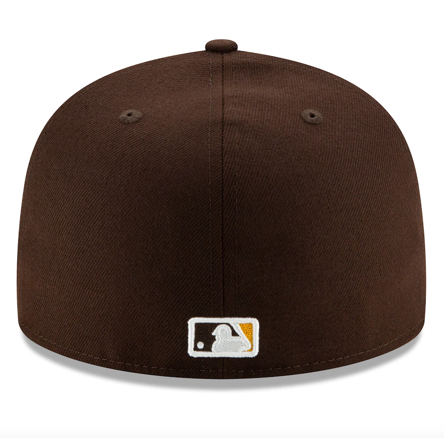 Men s San Diego Padres New Era Brown Authentic Collection On-Field 59FIFTY Fitted Hat Official Team Hat Sports Fan Cap Official NFL Team Hat Football