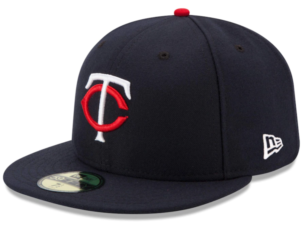 Men s Minnesota Twins New Era Navy Home Authentic Collection On-Field 59FIFTY Fitted Hat Official Team Hat Sports Fan Cap Official NFL Team Hat