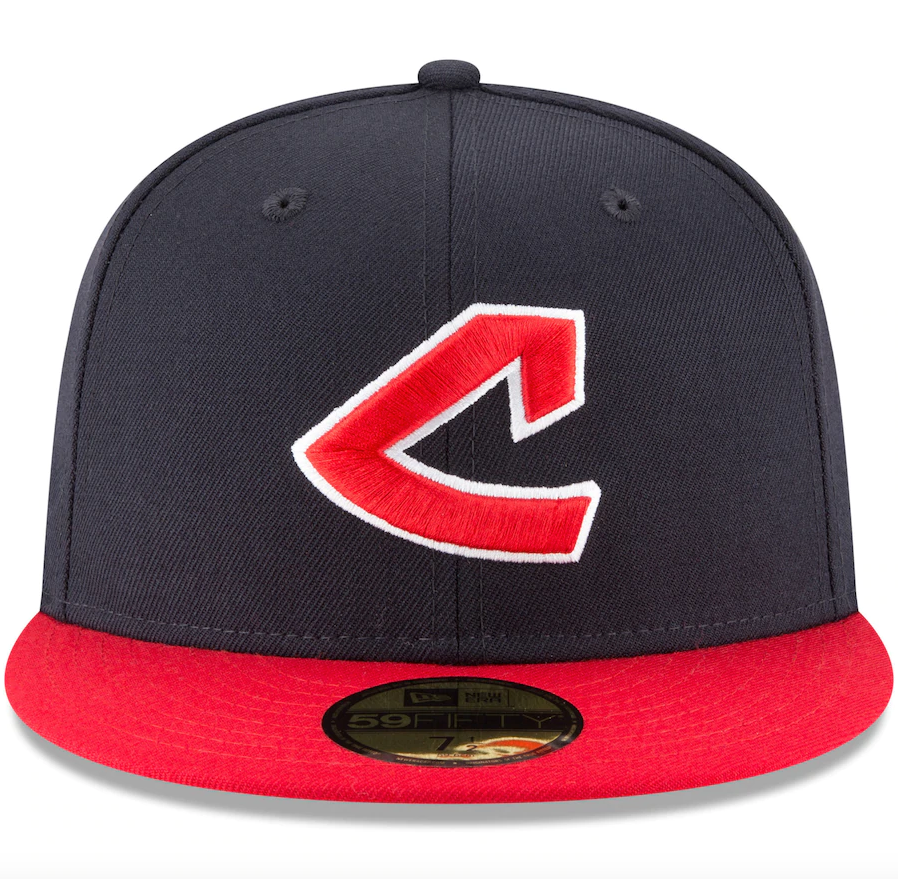 Men s Cleveland Guardians New Era Navy Cooperstown Collection Wool 59FIFTY Fitted Hat Official Team Hat Sports Fan Cap Official NFL Team Hat Football