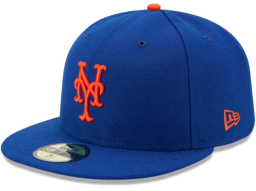 Men s New York Mets New Era Royal Authentic Collection On Field 59FIFTY Fitted Hat Official Team Hat Sports Fan Cap Official NFL Team Hat Football