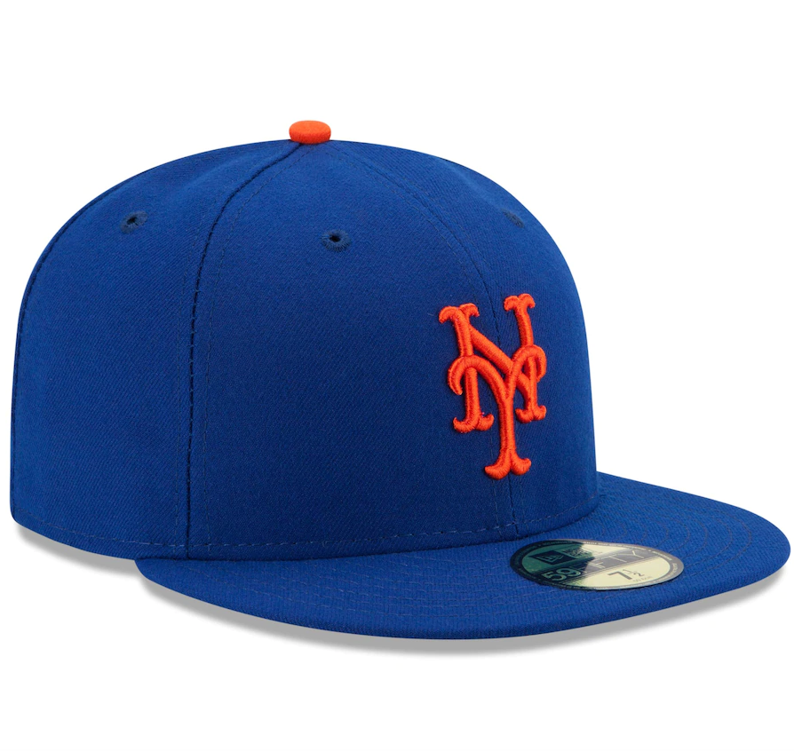 Men s New York Mets New Era Royal Authentic Collection On Field 59FIFTY Fitted Hat Official Team Hat Sports Fan Cap Official NFL Team Hat Football