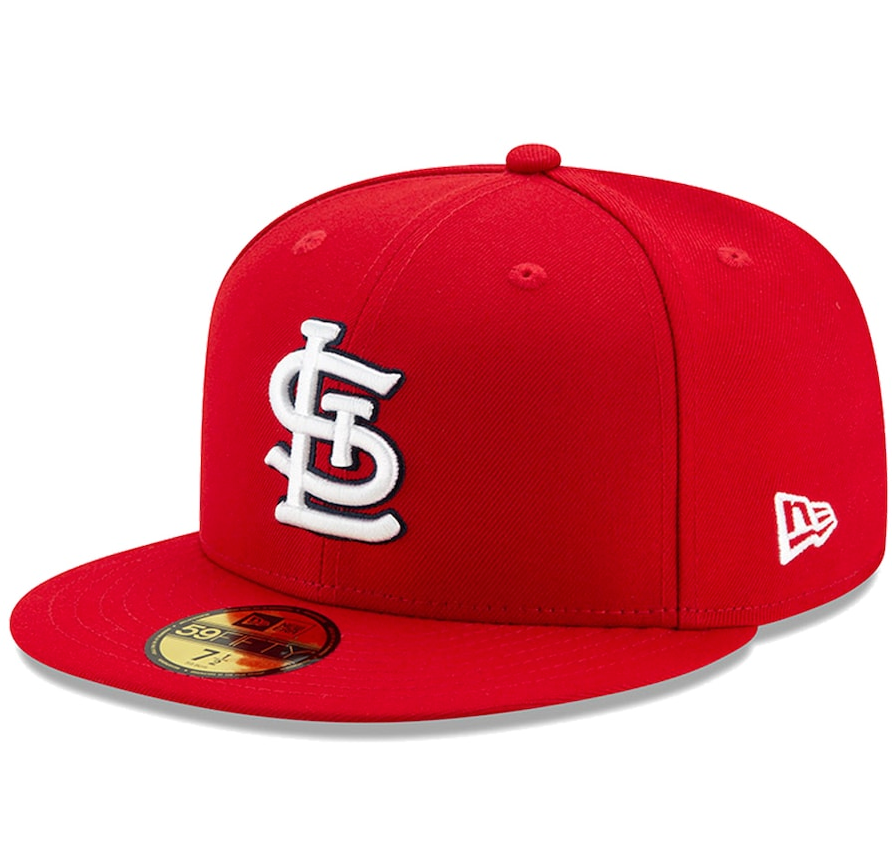 Men s St Louis Cardinals New Era Red Authentic Collection On-Field 59FIFTY Fitted Hat Official Team Hat Sports Fan Cap Official NFL Team Hat Football