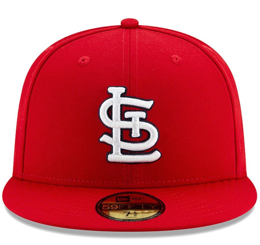 Men s St Louis Cardinals New Era Red Authentic Collection On-Field 59FIFTY Fitted Hat Official Team Hat Sports Fan Cap Official NFL Team Hat Football