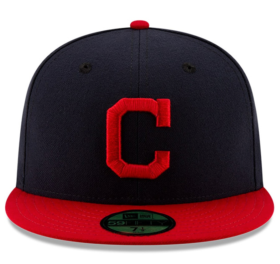 Men s Cleveland Guardians New Era Navy Red Home Authentic Collection On-Field 59FIFTY Fitted Hat Official Team Hat Sports Fan Cap Official NFL Team