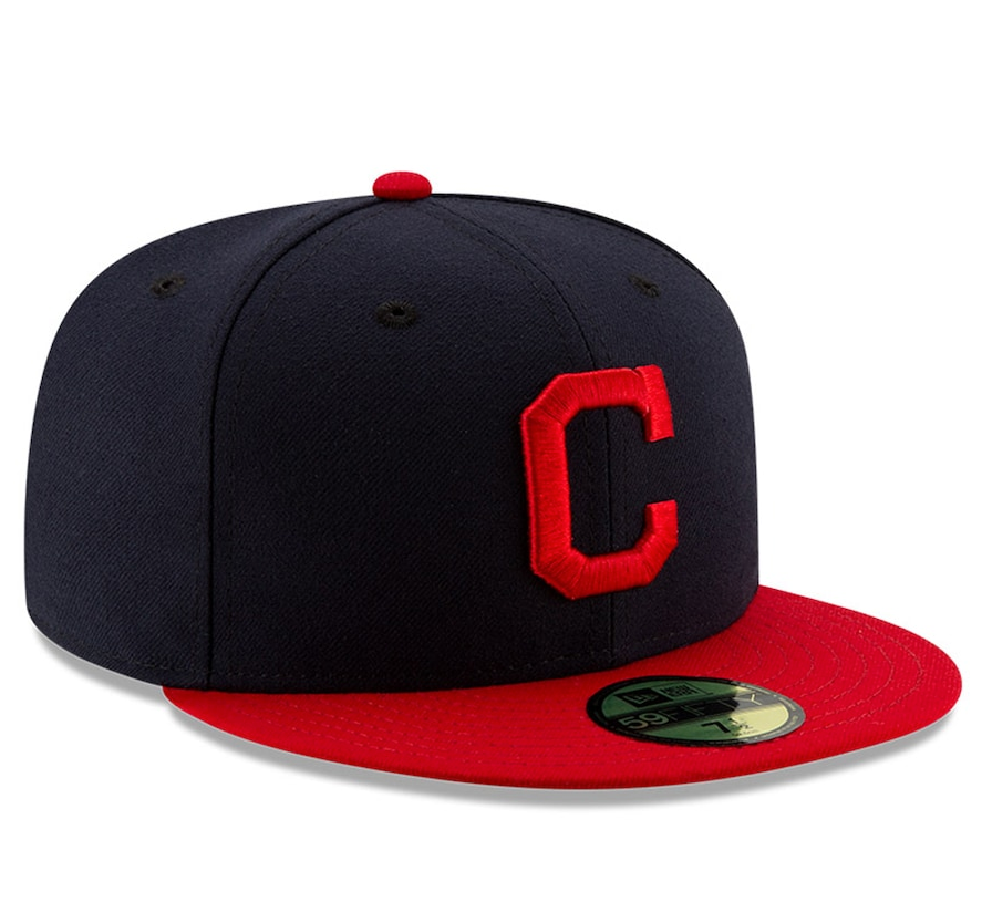 Men s Cleveland Guardians New Era Navy Red Home Authentic Collection On-Field 59FIFTY Fitted Hat Official Team Hat Sports Fan Cap Official NFL Team