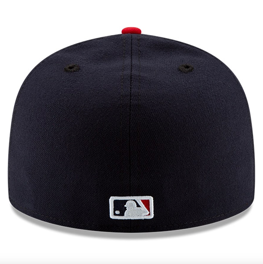 Men s Cleveland Guardians New Era Navy Red Home Authentic Collection On-Field 59FIFTY Fitted Hat Official Team Hat Sports Fan Cap Official NFL Team