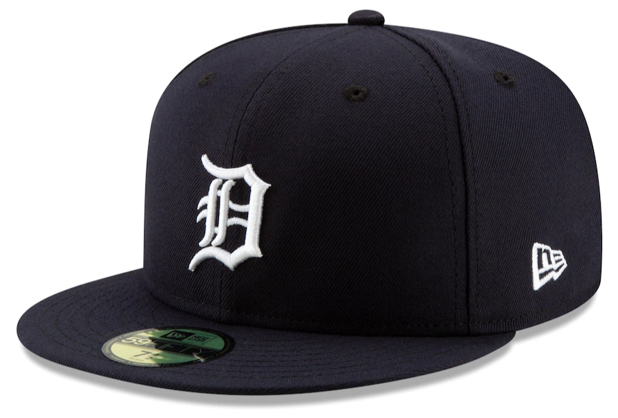Men s Detroit Tigers New Era Navy Home Authentic Collection On-Field Logo 59FIFTY Fitted Hat Official Team Hat Sports Fan Cap Official NFL Team Hat