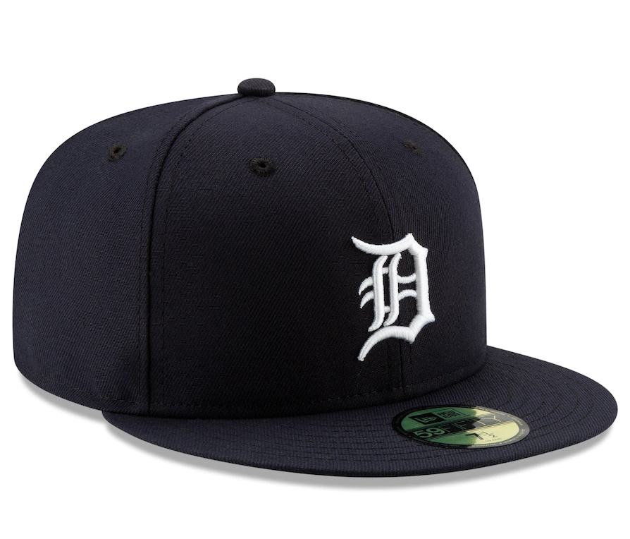 Men s Detroit Tigers New Era Navy Home Authentic Collection On-Field Logo 59FIFTY Fitted Hat Official Team Hat Sports Fan Cap Official NFL Team Hat