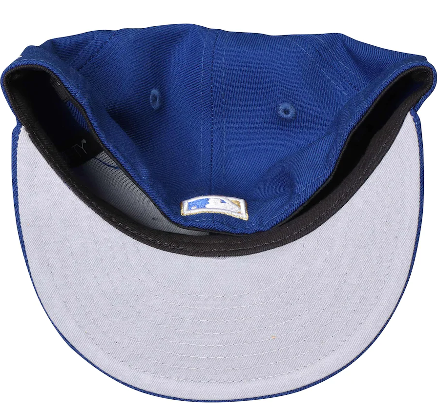 Men s Kansas City Royals New Era Royal Cooperstown Collection Wool 59FIFTY Fitted Hat Official Team Hat Sports Fan Cap Official NFL Team Hat Football