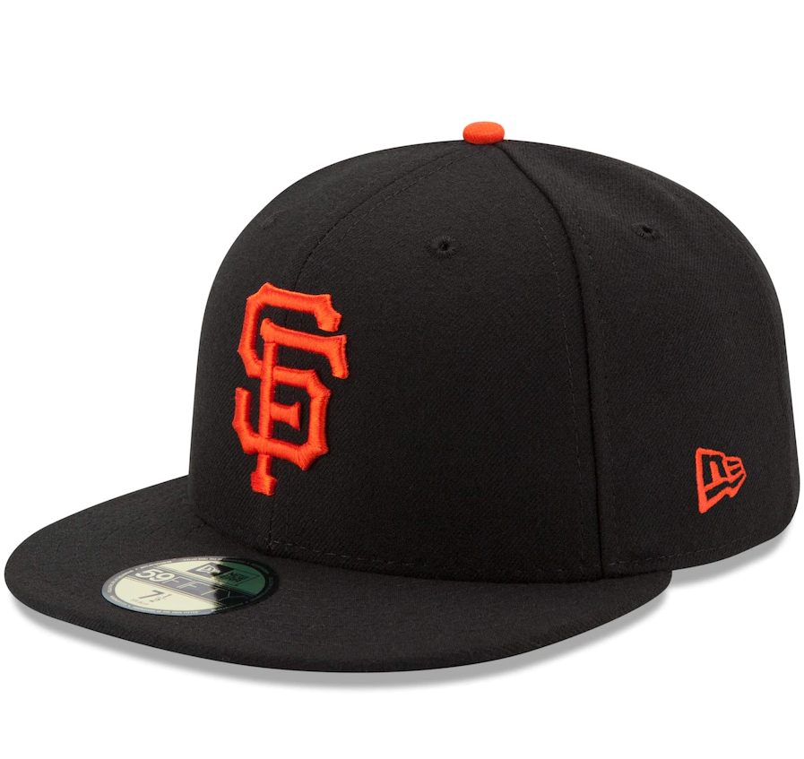 Men s San Francisco Giants New Era Black Game Authentic Collection On-Field 59FIFTY Fitted Hat Official Team Hat Sports Fan Cap Official NFL Team Hat