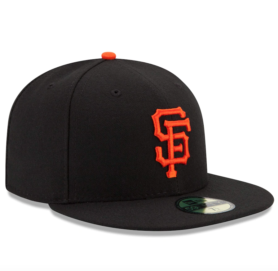 Men s San Francisco Giants New Era Black Game Authentic Collection On-Field 59FIFTY Fitted Hat Official Team Hat Sports Fan Cap Official NFL Team Hat
