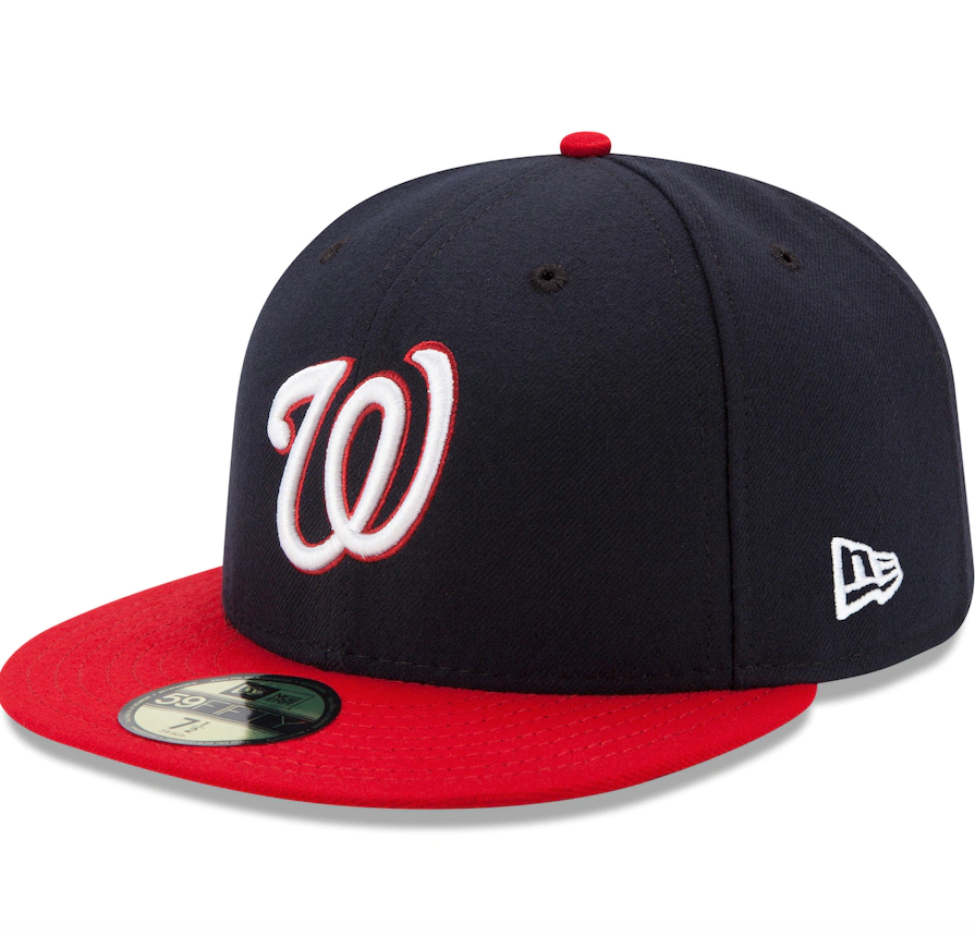 Men s Washington Nationals New Era Navy Red Alternate Authentic Collection On-Field 59FIFTY Fitted Hat Official Team Hat Sports Fan Cap Official NFL