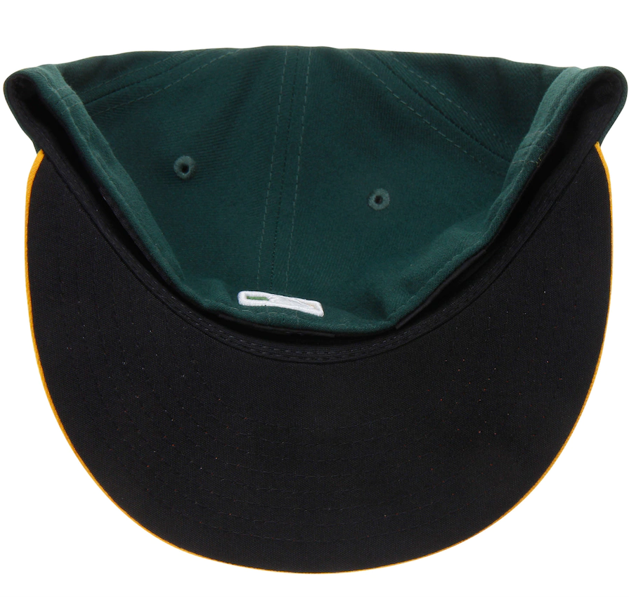 Men s Athletics New Era Green Yellow Home Authentic Collection On-Field 59FIFTY Fitted Hat Official Team Hat Sports Fan Cap Official NFL Team Hat