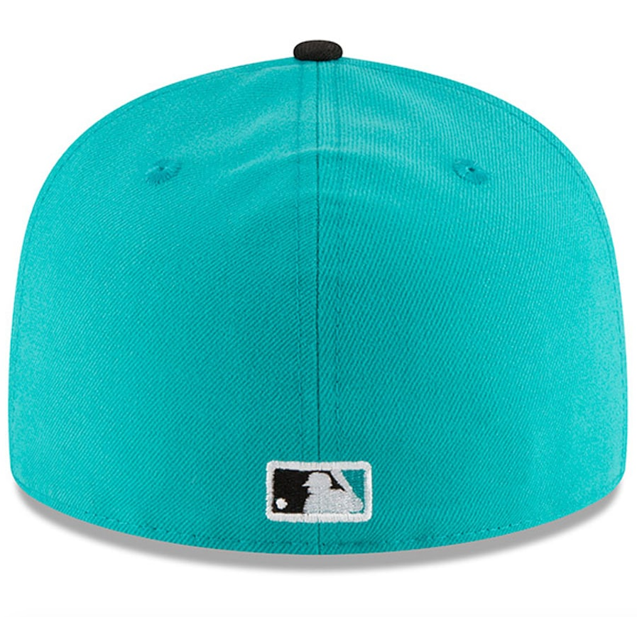Men s Florida Marlins New Era Aqua 1997 World Series Wool 59FIFTY Fitted Hat Official Team Hat Sports Fan Cap Official NFL Team Hat Football Fan Cap