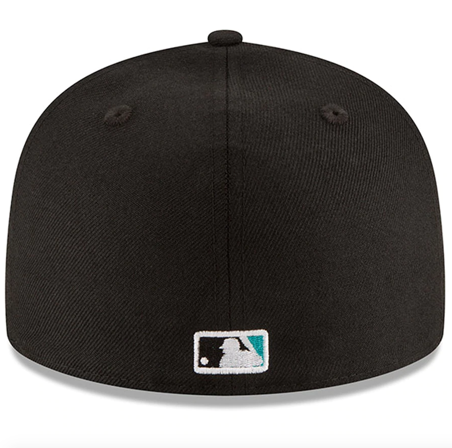 Men s Florida Marlins New Era Black 1997 World Series Wool 59FIFTY Fitted Hat Official Team Hat Sports Fan Cap Official NFL Team Hat Football Fan Cap