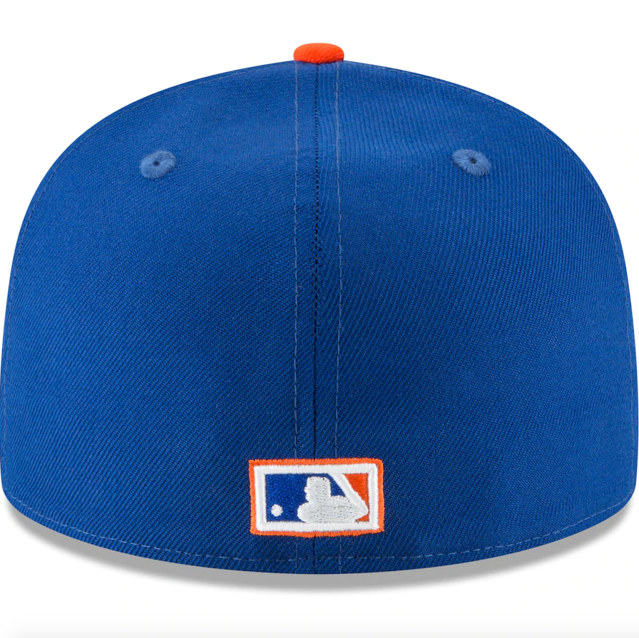 Men s New York Mets New Era Blue 1962 Cooperstown Collection Wool 59FIFTY Fitted Hat Official Team Hat Sports Fan Cap Official NFL Team Hat Football