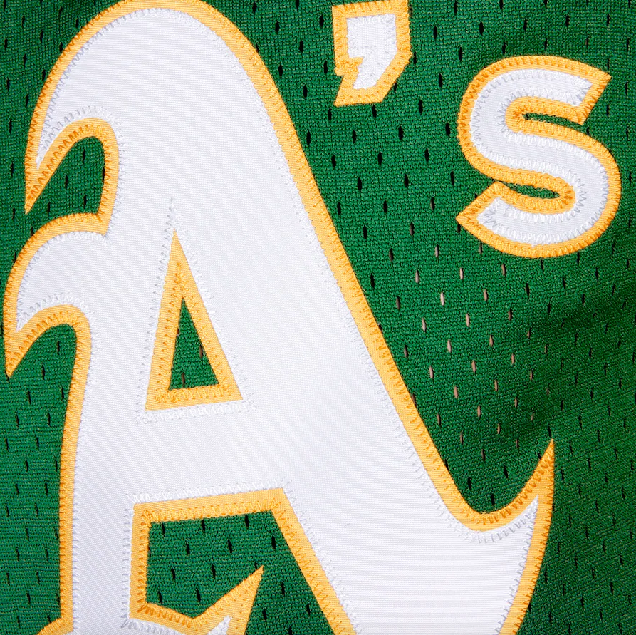 Men s Oakland Athletics Reggie Jackson Mitchell And Ness Green Cooperstown 1987 Mesh Batting Practice Jersey Official Team Jersey Sports Fan Apparel