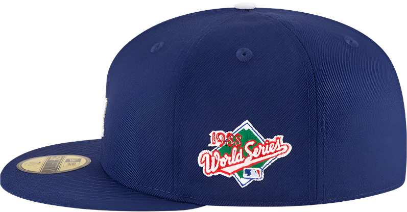 Los Angeles Dodgers New Era 1988 World Series Wool 59FIFTY Fitted Hat - Royal Blue Official Team Hat Sports Fan Cap Official NFL Team Hat Football
