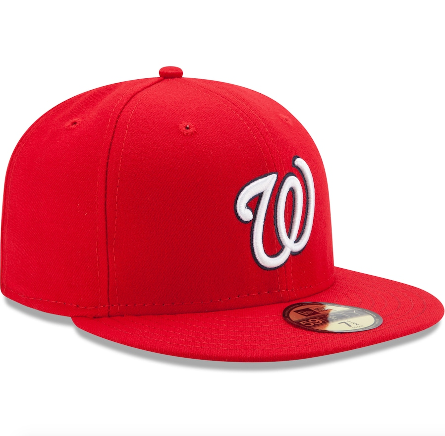 Men s Washington Nationals New Era Red Game Authentic Collection On-Field 59FIFTY Fitted Hat Official Team Hat Sports Fan Cap Official NFL Team Hat