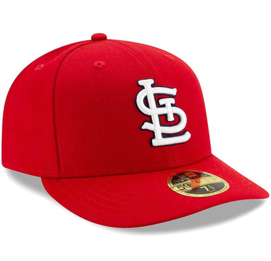 Men s St Louis Cardinals New Era Red Low Profile Authentic Collection On-Field 59FIFTY Fitted Hat Official Team Hat Sports Fan Cap Official NFL Team