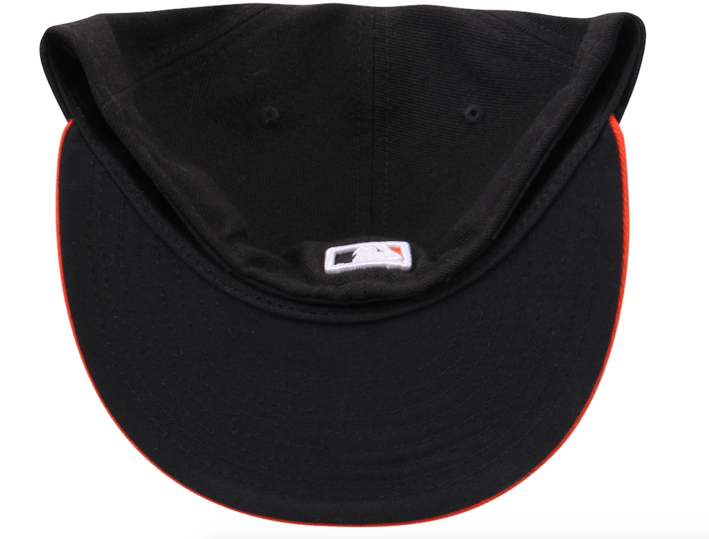 Men s Baltimore Orioles New Era White Orange Home Authentic Collection On-Field 59FIFTY Fitted Hat Official Team Hat Sports Fan Cap Official NFL Team