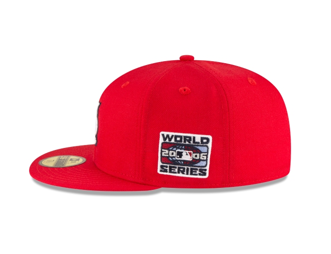 St Louis Cardinals New Era 2006 World Series Wool 59FIFTY Fitted Hat - Red Official Team Hat Sports Fan Cap Official NFL Team Hat Football Fan Cap