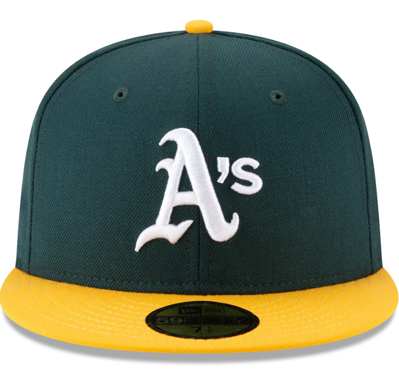 Oakland Athletics New Era 1989 World Series Wool 59FIFTY Fitted Hat - Green Official Team Hat Sports Fan Cap Official NFL Team Hat Football Fan Cap