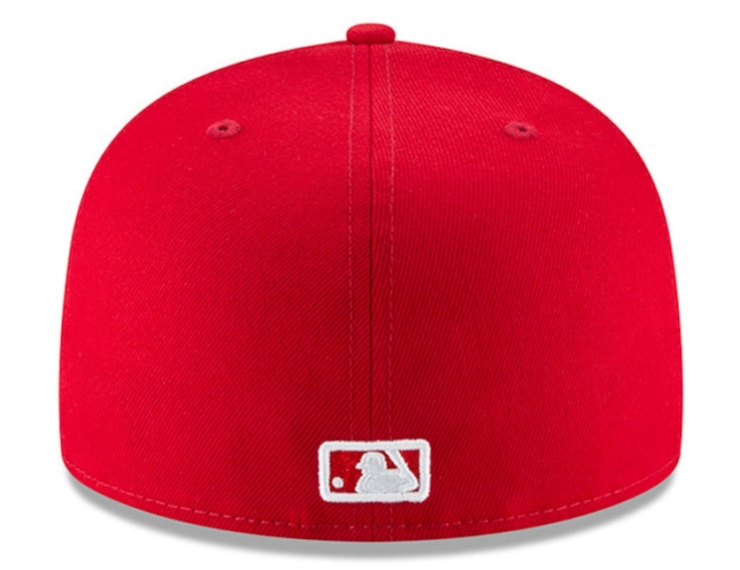 Men s Chicago White Sox New Era MLB Basic Scarlet 59FIFTY Fitted Hat Official Team Hat Sports Fan Cap Official NFL Team Hat Football Fan Cap