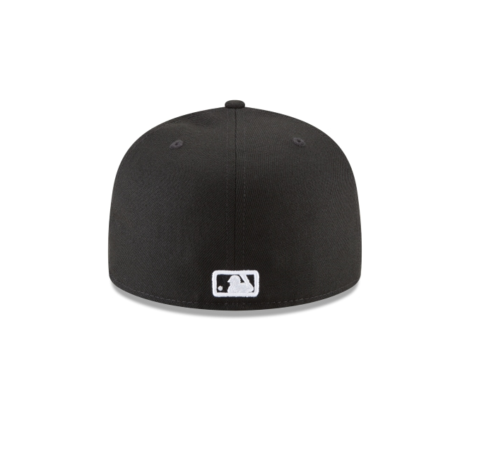 New York Yankees Black and White 59Fifty Fitted Hat Official Team Hat Sports Fan Cap Official NFL Team Hat Football Fan Cap