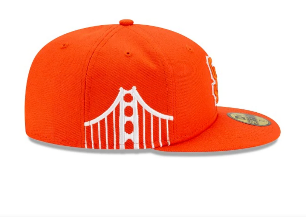 Men s San Francisco Giants New Era Orange City Connect 59FIFTY Fitted Hat Official Team Hat Sports Fan Cap Official NFL Team Hat Football Fan Cap