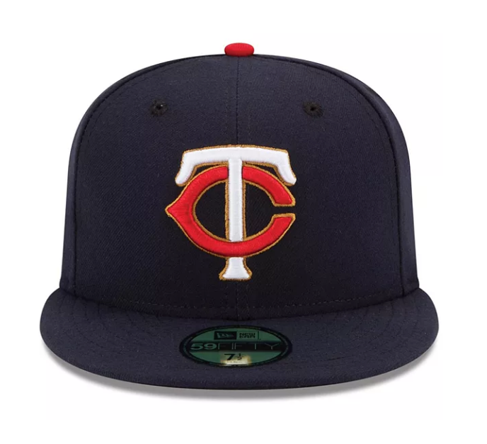 Men s Minnesota Twins New Era Navy Alternate Authentic Collection On-Field 59FIFTY Fitted Hat Official Team Hat Sports Fan Cap Official NFL Team Hat