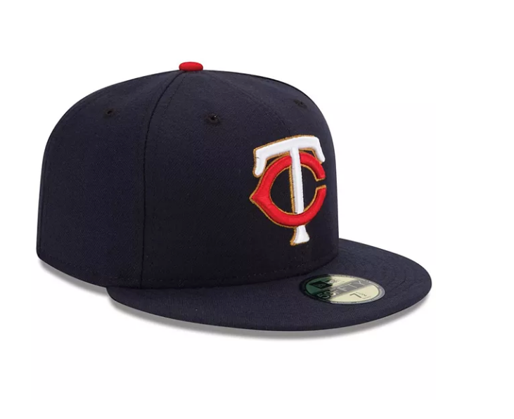 Men s Minnesota Twins New Era Navy Alternate Authentic Collection On-Field 59FIFTY Fitted Hat Official Team Hat Sports Fan Cap Official NFL Team Hat