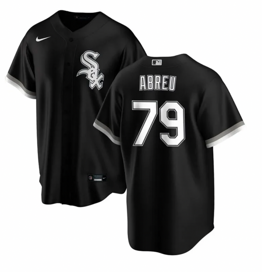 Men s Chicago White Sox Jose Abreu Nike Black Alternate Replica Player Name Jersey Official Team Jersey Sports Fan Apparel Official NFL Team Jersey