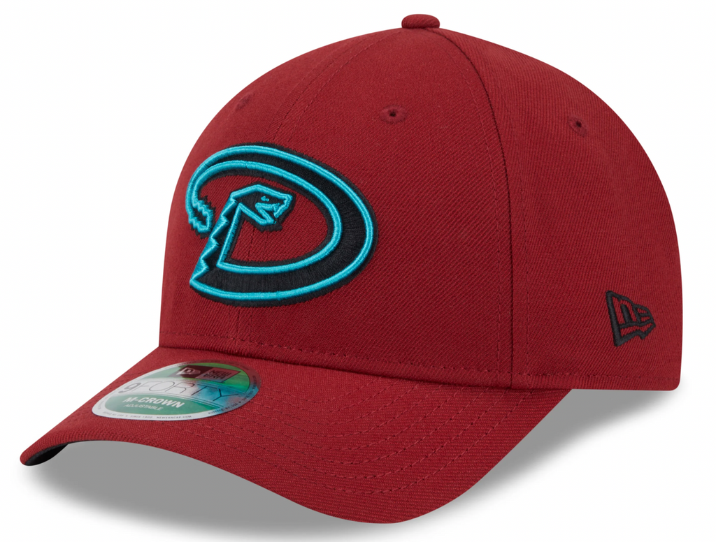 Arizona Diamondbacks Red Alternate New Era Player Replica M-Crown 9FORTY Adjustable Hat Official Team Hat Sports Fan Cap Official NFL Team Hat