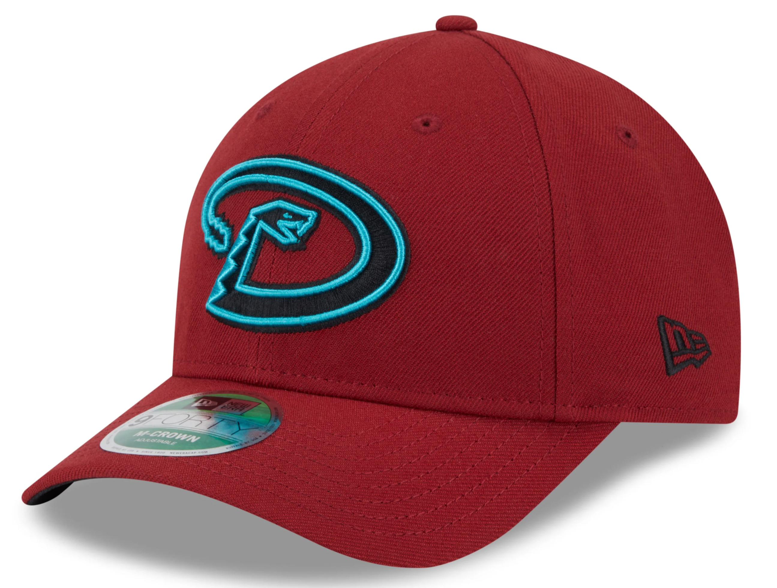 Arizona Diamondbacks Red Alternate New Era Player Replica M-Crown 9FORTY Adjustable Hat Official Team Hat Sports Fan Cap Official NFL Team Hat