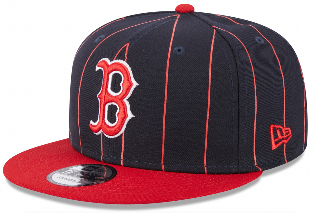 Boston Red Sox Navy Red Vintage New Era 9FIFTY Snapback Hat Official Team Hat Sports Fan Cap Official NFL Team Hat Football Fan Cap