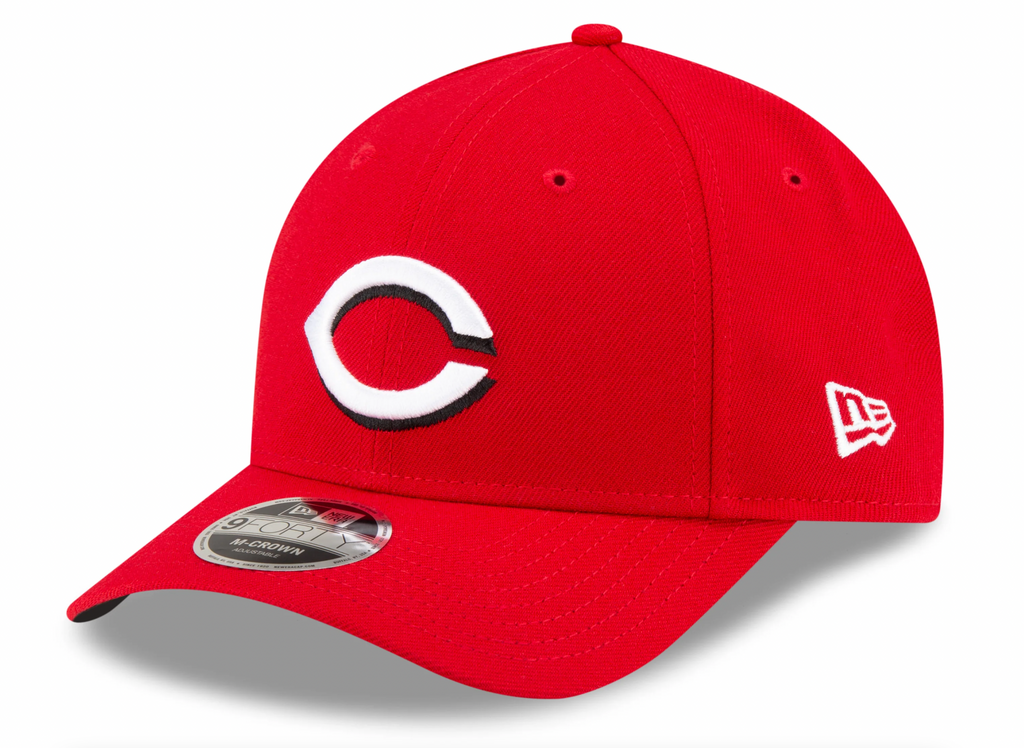 Cincinnati Reds New Era Red Player Replica M-Crown 9FORTY Adjustable Hat Official Team Hat Sports Fan Cap Official NFL Team Hat Football Fan Cap