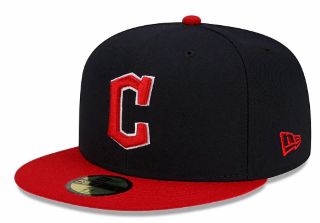 Cleveland Guardians New Era 2 Tone Home On Field 59FIFTY Fitted Hat Official Team Hat Sports Fan Cap Official NFL Team Hat Football Fan Cap