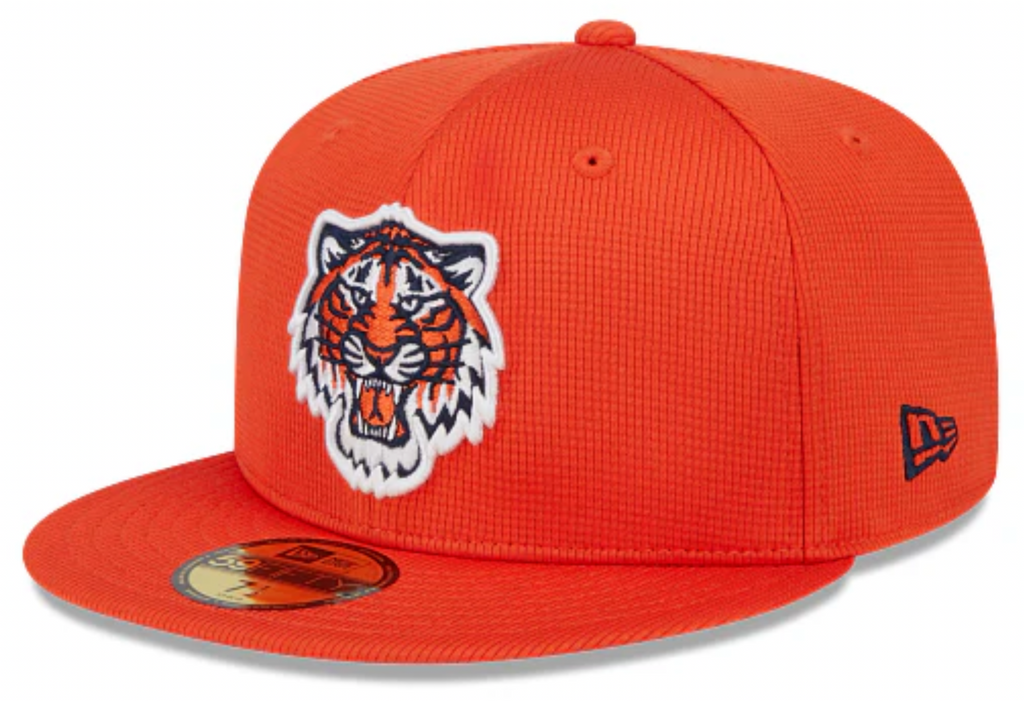 Detroit Tigers New Era Orange 2025 Spring Training 59FIFTY Fitted Hat Official Team Hat Sports Fan Cap Official NFL Team Hat Football Fan Cap