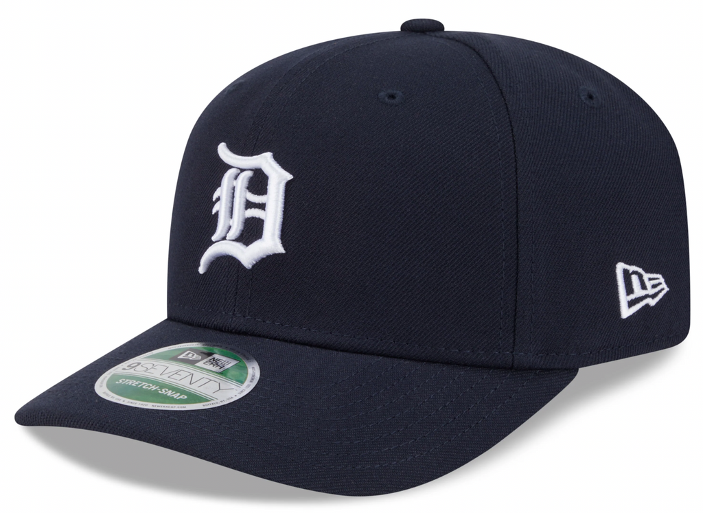 Detroit Tigers Navy New Era Player Replica 9SEVENTY Stretch Snap Adjustable Hat Official Team Hat Sports Fan Cap Official NFL Team Hat Football Fan