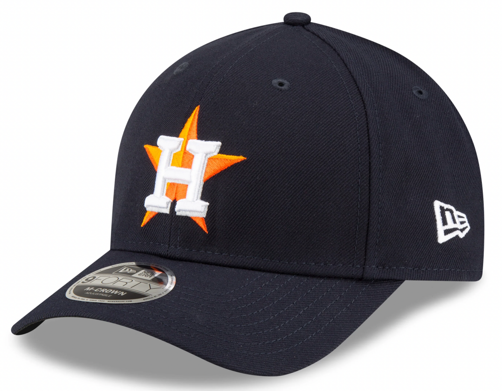 Houston Astros Navy Home New Era Player Replica M-Crown 9FORTY Adjustable Hat Official Team Hat Sports Fan Cap Official NFL Team Hat Football Fan Cap