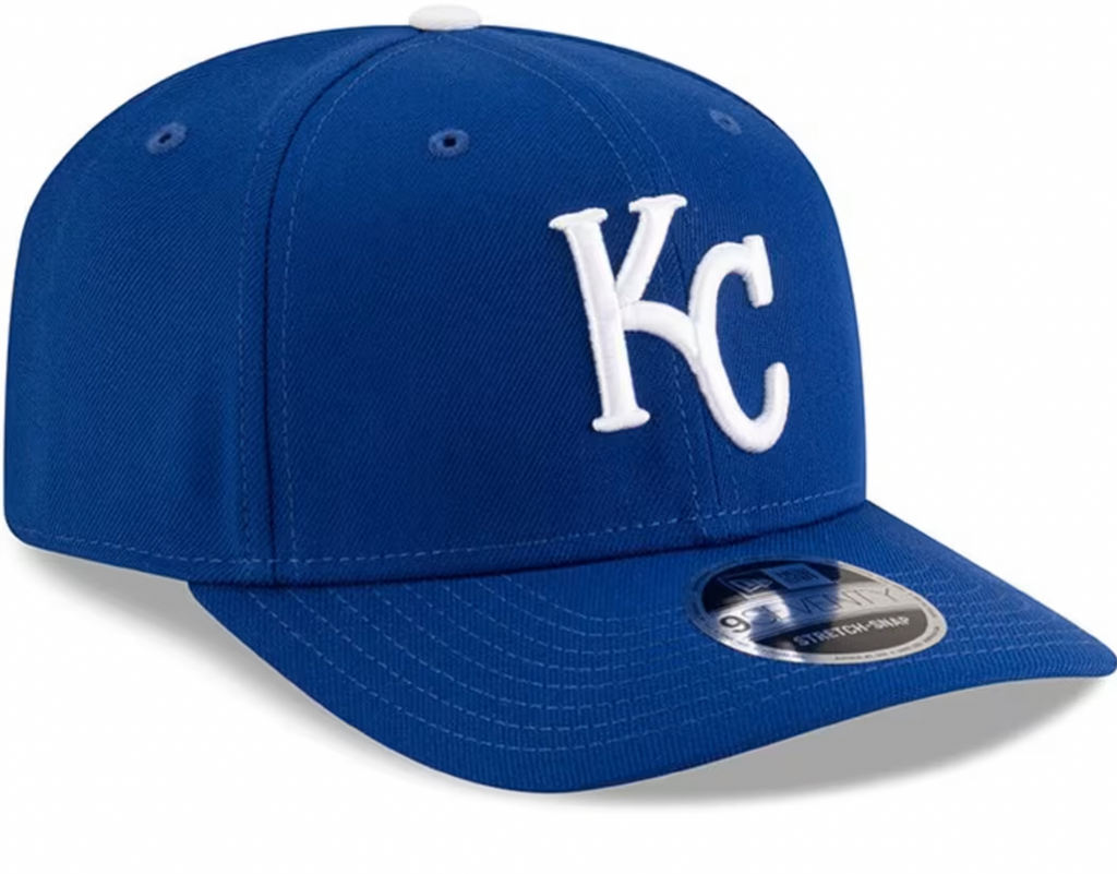 Kansas City Royals Blue New Era Player Replica 9SEVENTY Stretch Snap Adjustable Hat Official Team Hat Sports Fan Cap Official NFL Team Hat Football