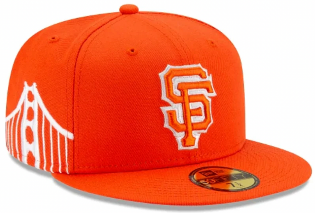 Men s San Francisco Giants New Era Orange City Connect 59FIFTY Fitted Hat Official Team Hat Sports Fan Cap Official NFL Team Hat Football Fan Cap