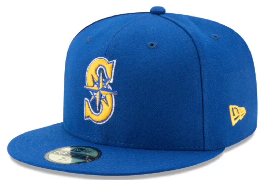 Men s Seattle Mariners New Era Royal Game Authentic Collection Alternate 2 On-Field 59FIFTY Fitted Hat Official Team Hat Sports Fan Cap Official NFL