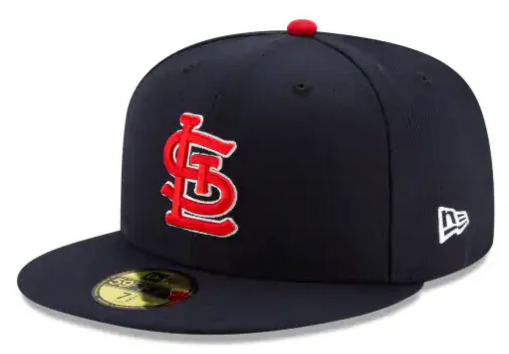 Men s St Louis Cardinals New Era Navy Alternate Authentic Collection On-Field 59FIFTY Fitted Hat Official Team Hat Sports Fan Cap Official NFL Team