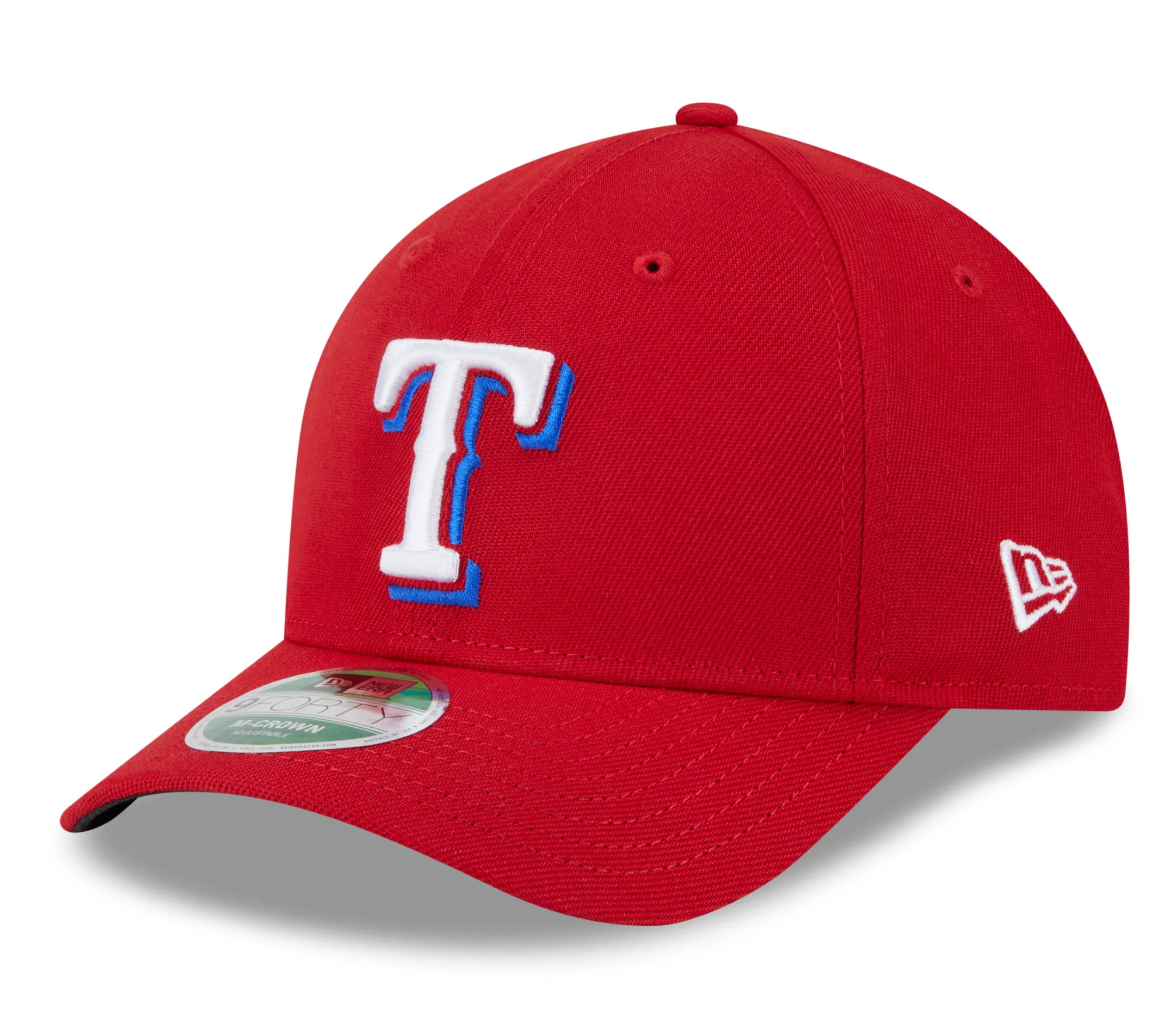 Texas Rangers Red Alternate New Era Player Replica M-Crown 9FORTY Adjustable Hat Official Team Hat Sports Fan Cap Official NFL Team Hat Football Fan