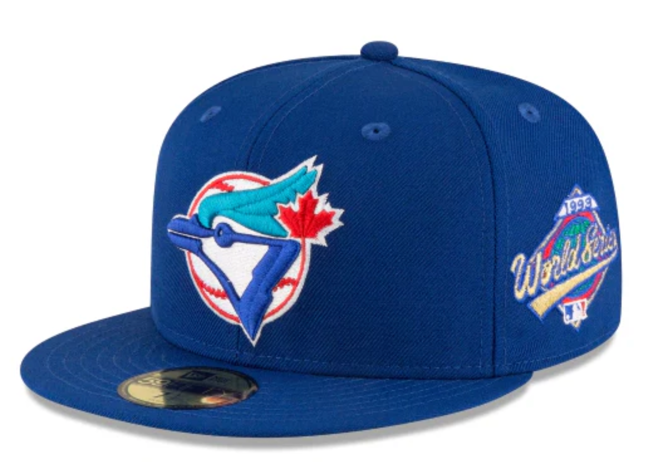Toronto Blue Jays New Era 1993 World Series Wool 59FIFTY Fitted Hat - Royal Blue Official Team Hat Sports Fan Cap Official NFL Team Hat Football Fan
