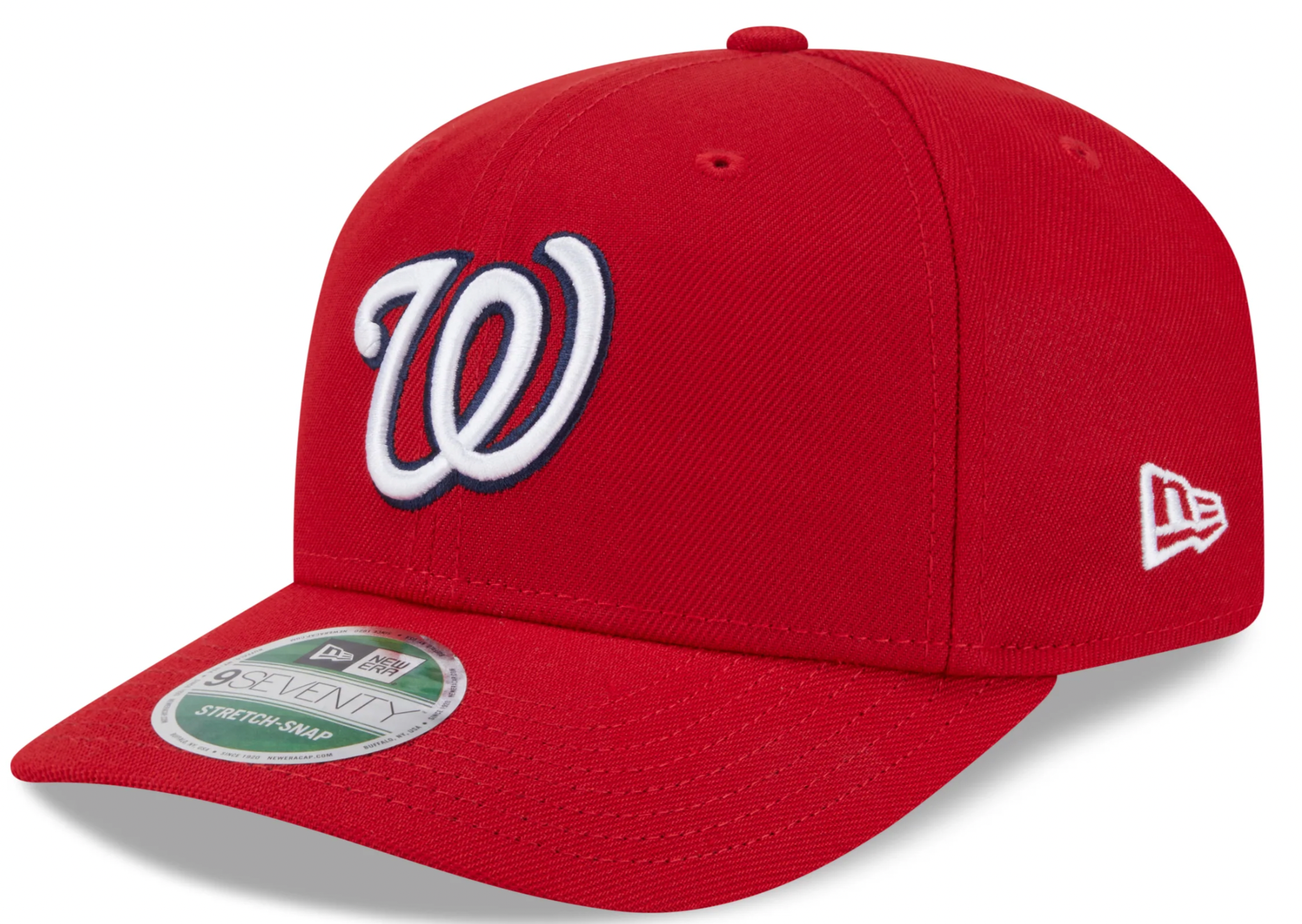 Washington Nationals Red New Era Player Replica 9SEVENTY Stretch Snap Adjustable Hat Official Team Hat Sports Fan Cap Official NFL Team Hat Football