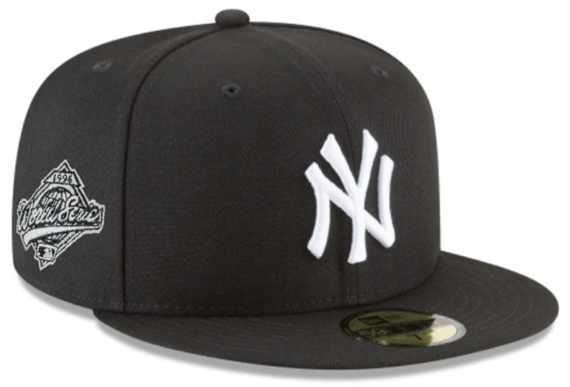 New York Yankees 1996 World Series Black New Era 59Fifty Fitted Hat Official Team Hat Sports Fan Cap Official NFL Team Hat Football Fan Cap