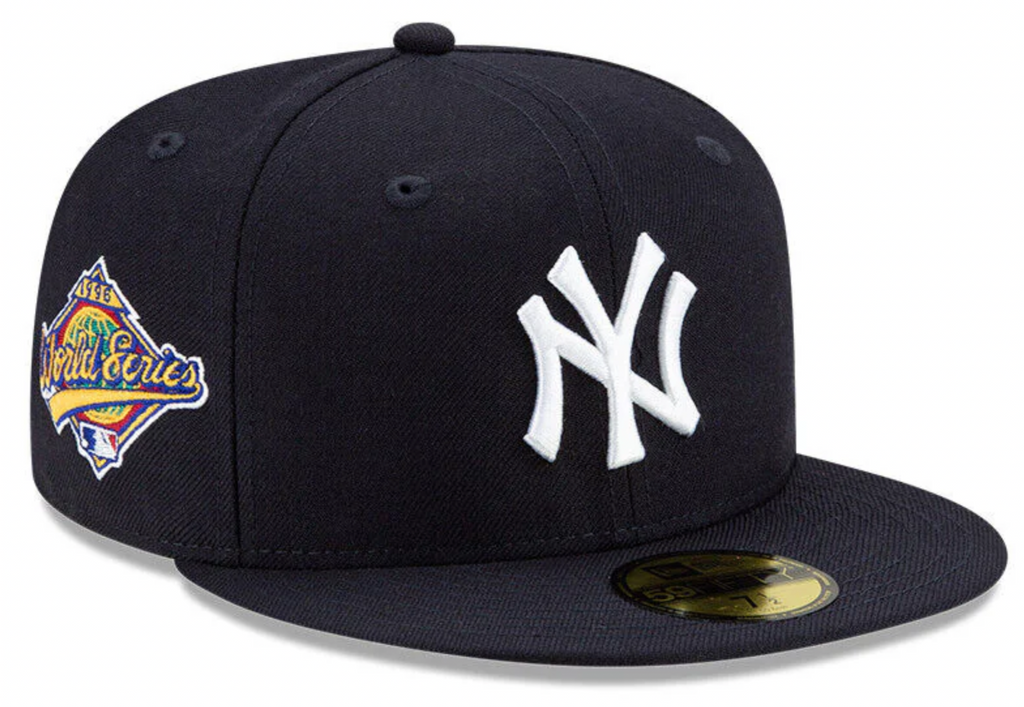 New York Yankees Navy Classic 1996 World Series New Era 59Fifty Fitted Hat Official Team Hat Sports Fan Cap Official NFL Team Hat Football Fan Cap